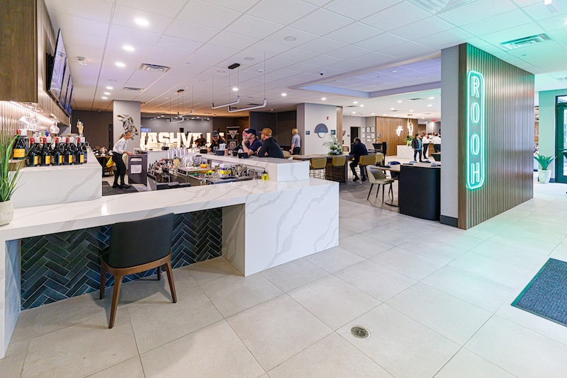 Rooh Nashville Restaurant and Bar serving American food inside Holiday Inn Nashville Airport