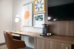 Ergonomic workspace in a Holiday Inn Nashville Airport room